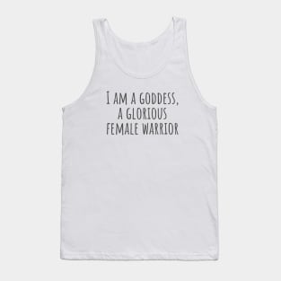 Glorious Female Warrior Tank Top